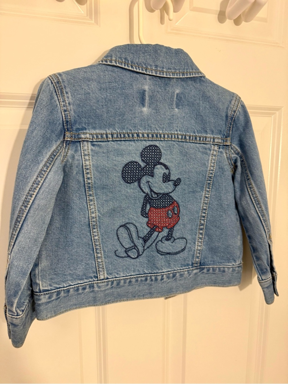 Light Blue Mickey Denim Kids' Jacket - size 2T